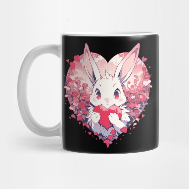 Cute Love Bunny Easter Valentine by Nightarcade